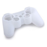 Funda Silicon Genérica Compatible Con Control Ps3 Blanco