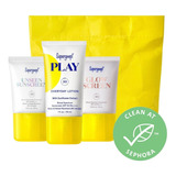 Set Protector Solar Fijador Facial Supergoop Kit Importado 