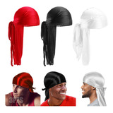 3 Durag Headwear Wave Cap Bufanda Gorro Bandana Hombre Mujer