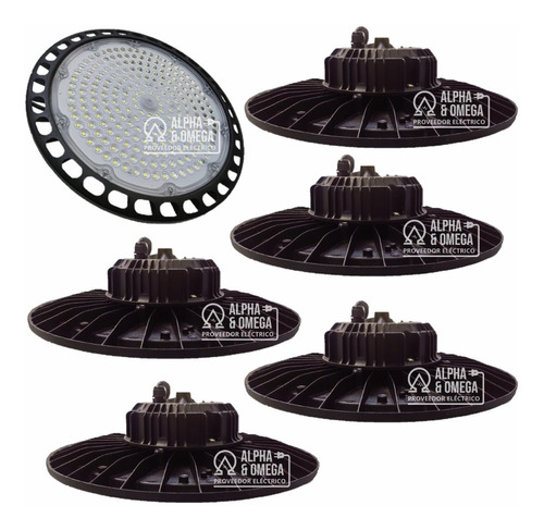 Campana Lampara Ufo Led Industrial 200w Paquete 5 Piezas