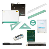  Kit De Dibujo Técnico Dozent Tablero 40x50 C Atril 26 Art 