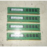 4 Memorias Samsung 1gb 2rx8 Pc3-8500e-07-10-d0