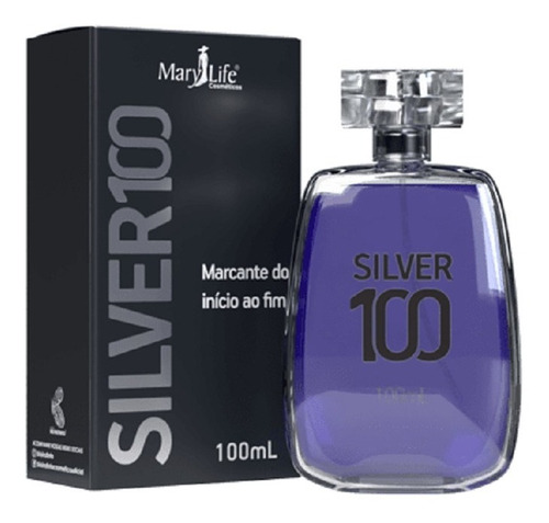 Kit C/06 Un De Silver 100 Perfume Masculino Mary Life 100 Ml