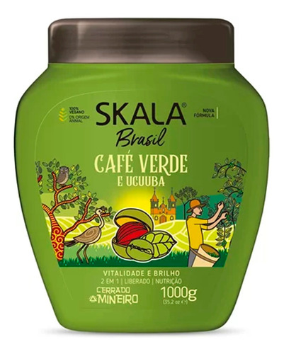 Creme Tratamento Skala 1kg Café Verde E Ucuuba Vitalidade