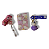 Kit X3 De Porta Carnet + Yoyo + Llavero De Hello Kitty
