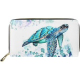 Xhuibop Cartera De Tortuga Marina De Dibujos Animados Para M