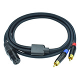 Cable Divisor Rca A Xlr, Cable Adaptador De Audio, Cable De 