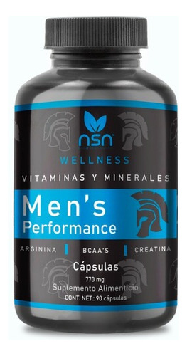 Suplemento En Cápsula Natural Smartnutrition  Men's Performance Aminoácidos/minerales/proteínas/vitaminas