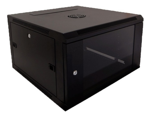 Gabinete 6u Pared Negro 60cm Rk06-6l Linkmade