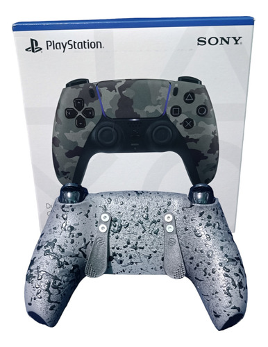 Controle Alta Performance Dualsense Ps5 Gray Camouflage Grip