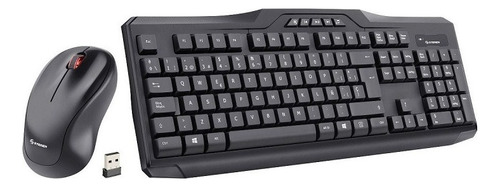 Teclado Con Mouse Inalámbricos Ergonómicos Com-655