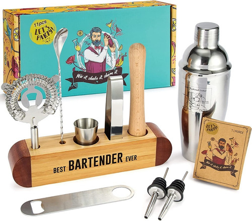 Kit De Bartending De Acero Inoxidable De Alta Calidad Coctel