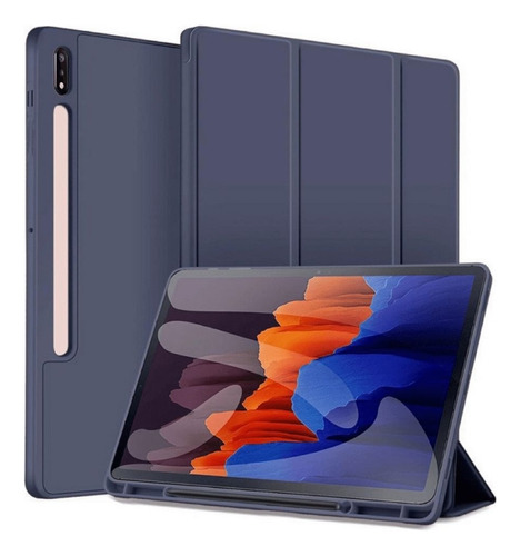 Capa Para Tablet Tab S7fe S8+ Com Teclado Bluetooth Touchpad