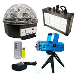 Kit Iluminação Pra Festa Decoração Dj Balada Luz Led Bivolt