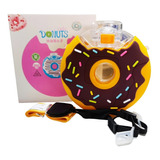 Cantimplora De Dona Cute Donuts Anfora Para Niños 380ml Color Amarillo