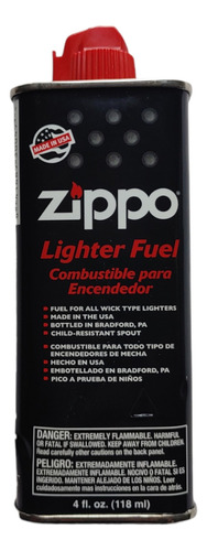 Gasolina Zippo Formula Premium Mejorada 118 Ml