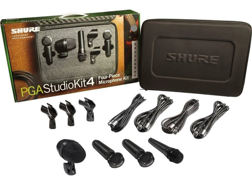 Set Microfonos Para Bateria Shure Pgastudiokit4 Pga Drumkit