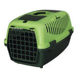 Transportadora Gatos Perros Trixie Capri 2- Petit Pet Shop Color Verde Oscuro Y Verde Claro