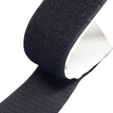 Velcro Com Adesivo Dupla Face Autocolante 50mm X 3m - Preto