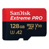 Cartão Memória Sandisk Exteme Pro128gb C/ Adaptador Original