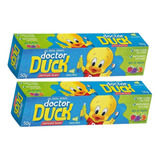 2 Gel Dental Infantil Doctor Duck 50g (cada) Com Flúor