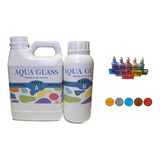 Resina Epoxica Transparente Aqua 1.42kg + 10 Pigmentos