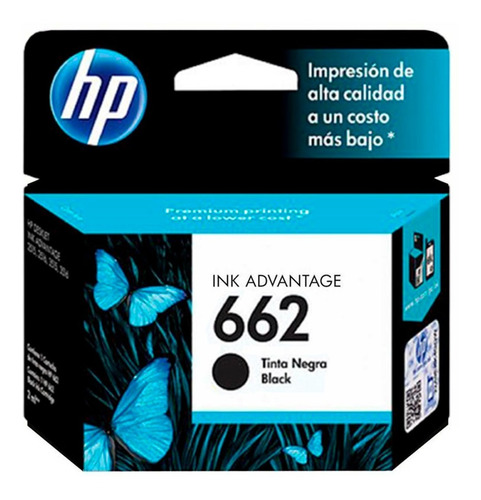 Cartucho De Tinta Hp 662 Negro | Hp Deskjet Ink Advantage