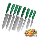 Set De 8 Cuchillos De Chef Y Cocina Profesional