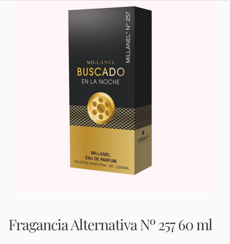 Fragancia Wanted By Night De Millanel N° 257 De 60ml 