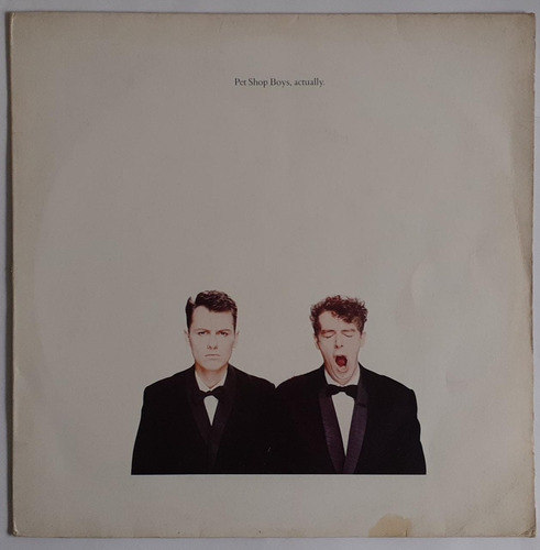 Lp- Pet Shop Boys - Actually - C/encarte 1987  Parlophone