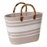 Bolso Tejido Para Mujer, Bolso De Playa De Verano Para Ir De