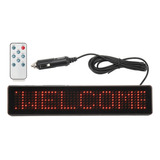 Letrero De Coche Led Con Control Remoto, Publicidad Programa