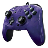 Control Para Nintendo Switch Faceoff Deluxe Purple. Color Violeta