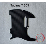 Escudo Tagima Telecaster T505 Il Fibra Carbono Com Branco