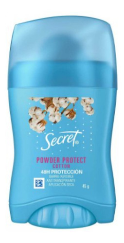 01 Unid. Desodorante Stick Secret Powder Protect Cotton 45g