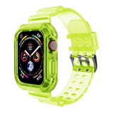 Correa + Protector Silicona Para Iwatch Todas Series Colores