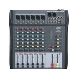 Consola De Sonido Mixer Audio 6 Canales Fx E-sound Fx-630