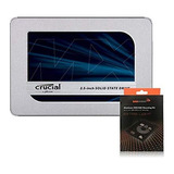 Paquete Especial: Ct500mx500ssd1 Mx500 500gb 2.5  Ssd + Aaa.
