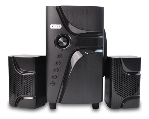 Caixa De Som 2.1 Kpro-814 Bluetooth Subwoofer Sd Fm Pendrive Cor Preto