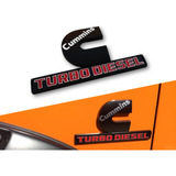 Emblema Lateral R4m Cummins Turbo Diesel Negro/rojo