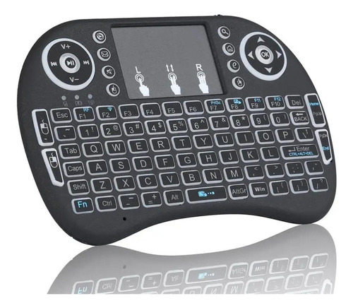   Teclado Smart Tv Inalambrico Recargable Usb C/ Mouse Touch