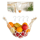 Colgante Cesta Canasta Fruta Organizador 52×30cm Con Gancho