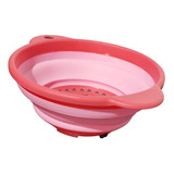 Escorredor Macarrão Dobrável Fruta Silicone Multiuso Cozinha