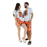 Pijama Dúo De Parejas Son Goku Dragon Ball Short Y Camisa