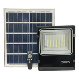 Foco Proyector Led Solar Con Sensor 200w 6500k