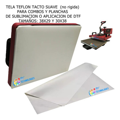 Tela Teflón Textil 38x29 P\u002Fplanchas Transfer Sublimación Dtf Color Beige | MercadoLibre