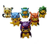 Figuras De Pokémon - Set De Pikachu Cosplay 6 Pzas