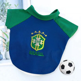 Roupa Pet Seleção Brasil Copa Do Mundo Gatos Cachorro Barato