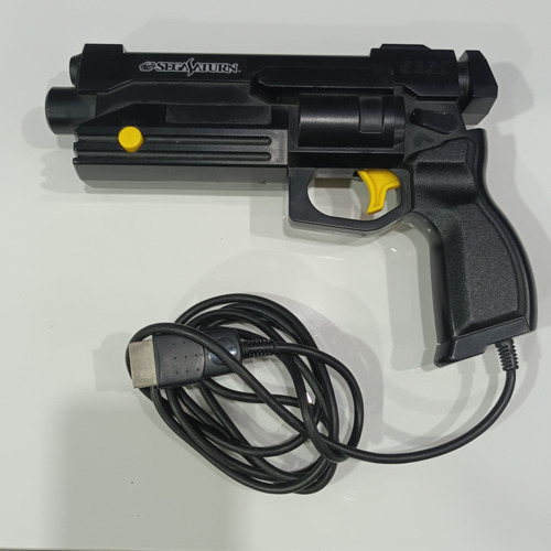 Pistola Sega Saturno Preta Em Perfeito Estado