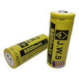 2 Bateria Recarregável 26650 8800mah P/ Lanterna Tática